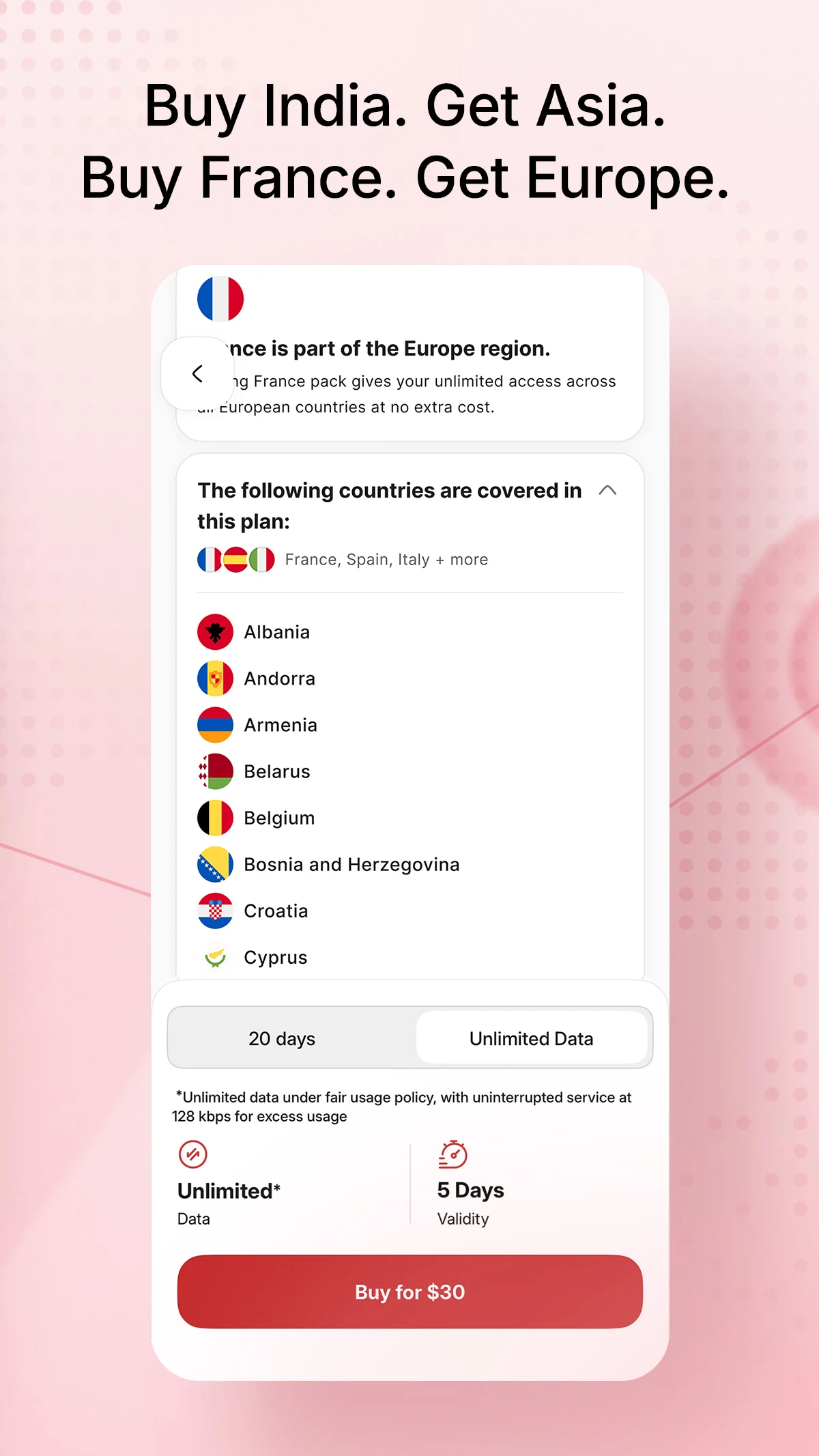 USIMS: Global eSIM for Travel screenshot